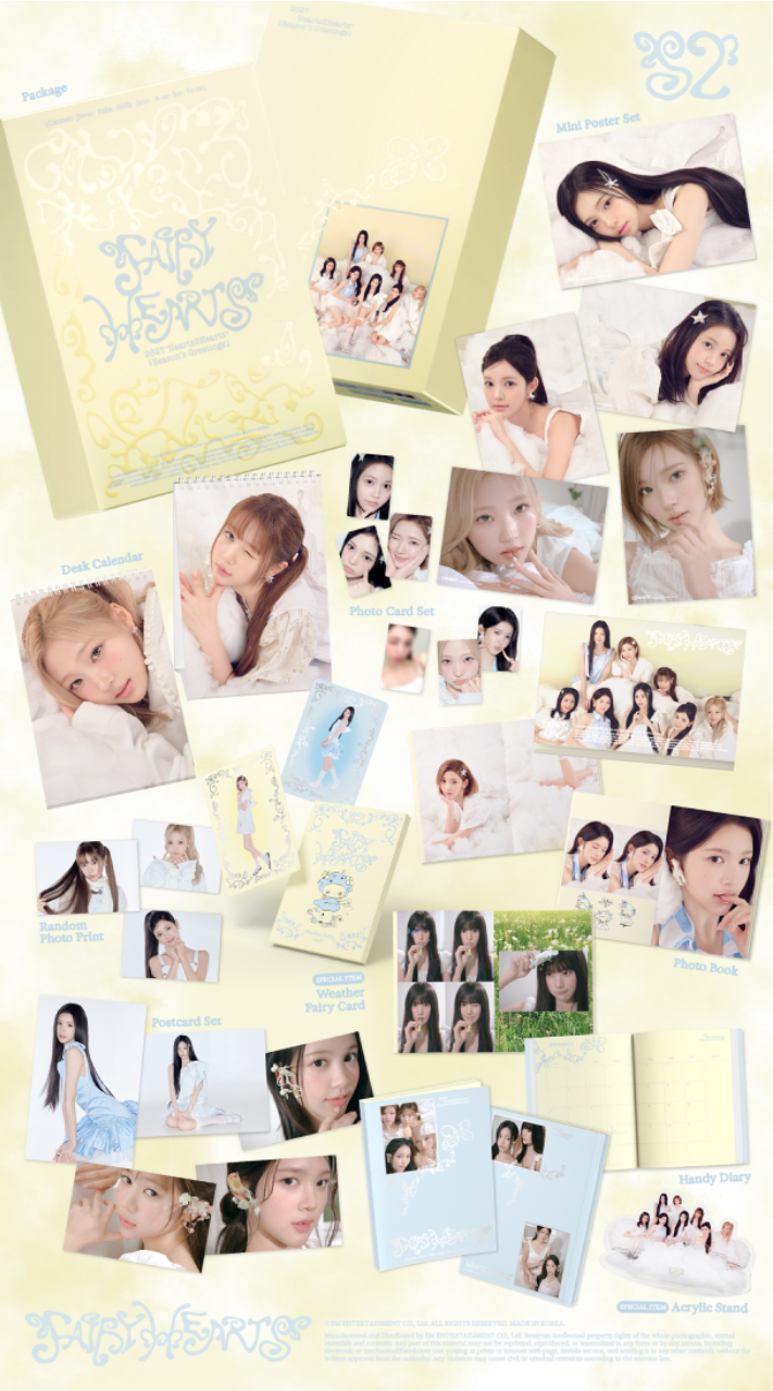 [PRE-ORDER] Hearts2Hearts - 2027 SEASON'S GREETINGS 'FAIRY HEARTS' + POB Photocard Set