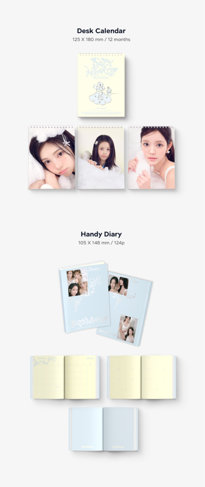 [PRE-ORDER] Hearts2Hearts - 2027 SEASON'S GREETINGS 'FAIRY HEARTS' + POB Photocard Set