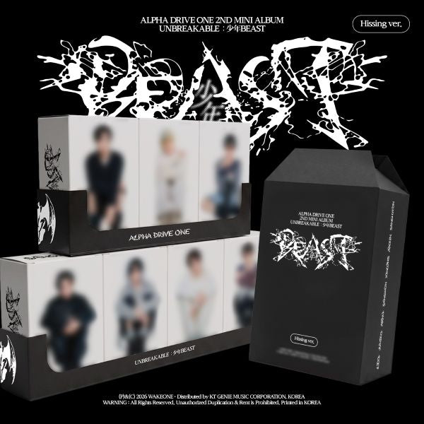 [PRE-ORDER] ALPHA DRIVE ONE - 2nd Mini Album 'UNBREAKABLE : 少年BEAST' (Hissing Ver.) + Kpop2gether POB