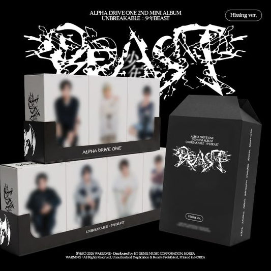 [PRE-ORDER] ALPHA DRIVE ONE - 2nd Mini Album 'UNBREAKABLE : 少年BEAST' (Hissing Ver.) + Kpop2gether POB
