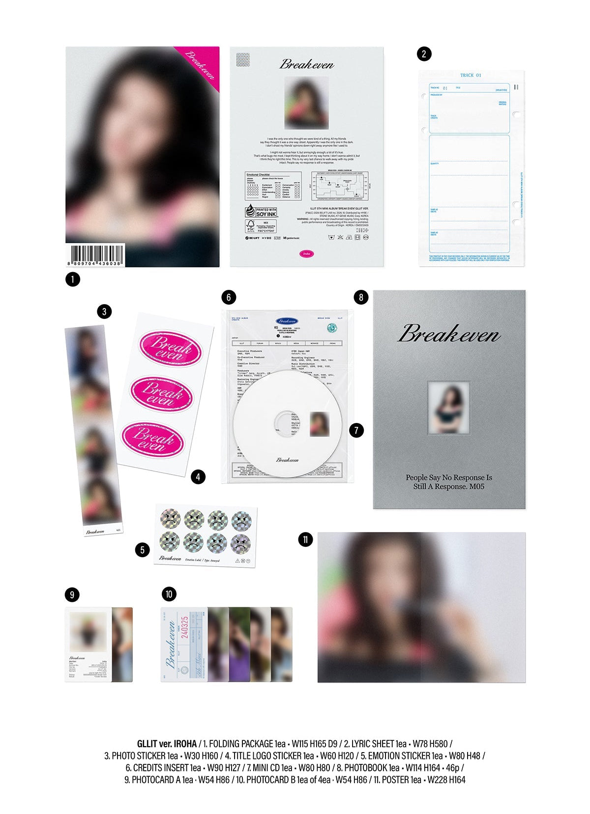 [PRE-ORDER] ILLIT - 5th Mini Album 'BREAK EVEN' (GLLIT ver.) + Apple Music POB