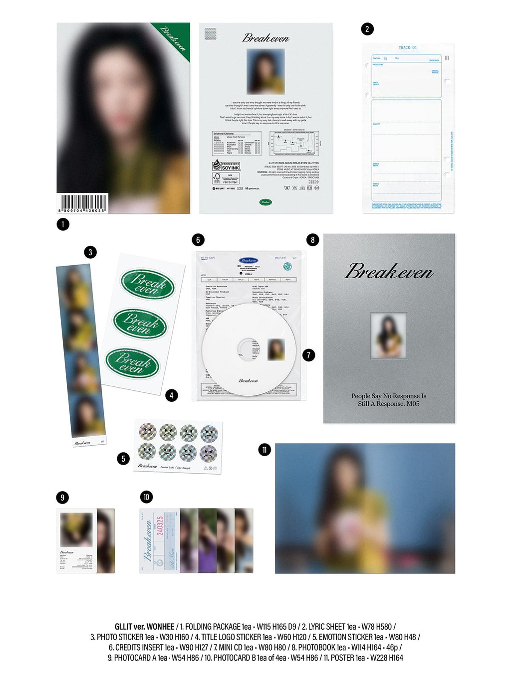 [PRE-ORDER] ILLIT - 5th Mini Album 'BREAK EVEN' (GLLIT ver.) + Apple Music POB