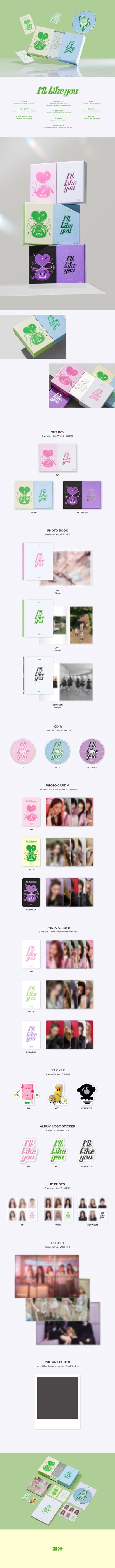 ILLIT - 2nd Mini-Album 'I'LL LIKE YOU' (Standard Version) + Apple Music POB Circle Photocard