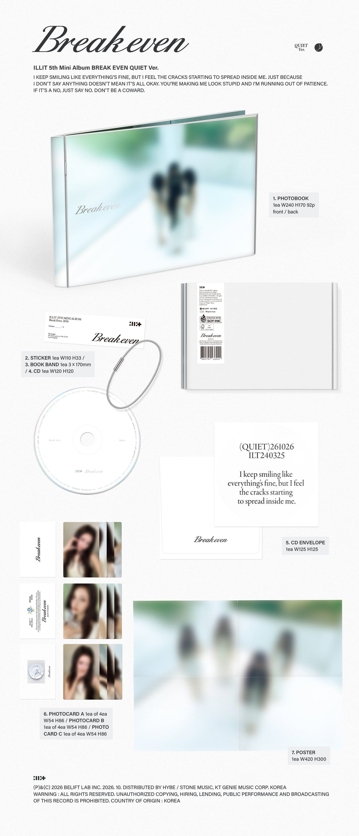 [PRE-ORDER] ILLIT - 5th Mini Album 'BREAK EVEN' (hello82 Exclusive)