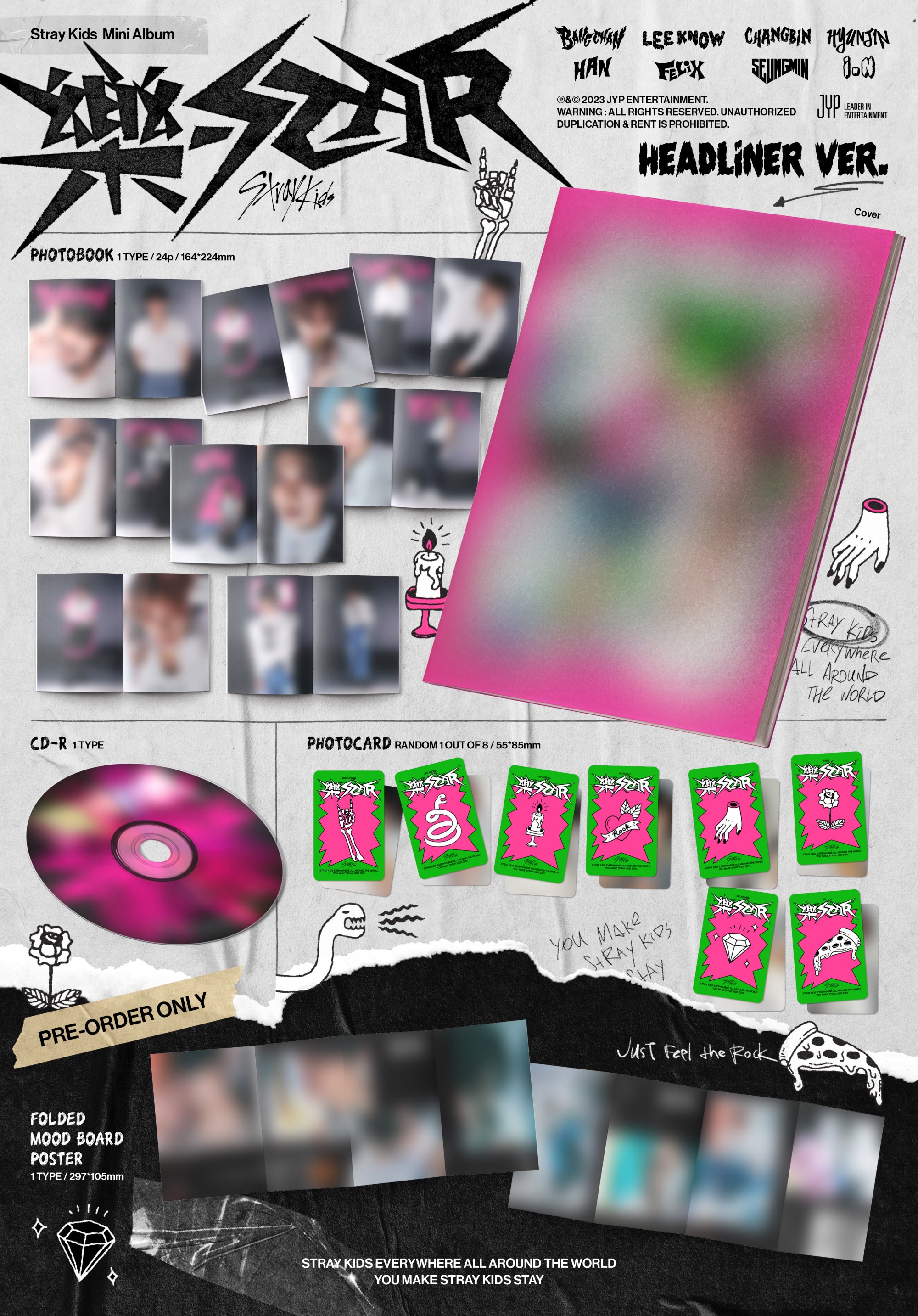 PRE-ORDER] Stray Kids - Mini-Album '樂-STAR (ROCK STAR)' (HEADLINER Ve –  KLOUD K-Pop Store