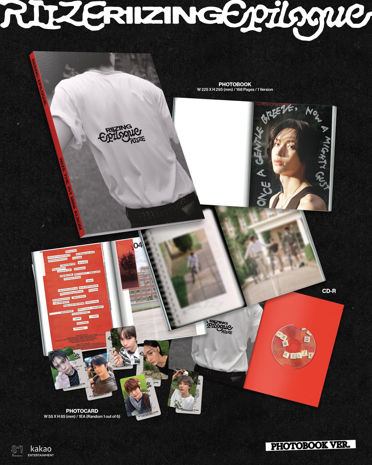 [PRE-ORDER] RIIZE - 1st Mini-Album 'RIIZING : Epilogue' (PHOTO BOOK Version) + Apple Music POB Photocard