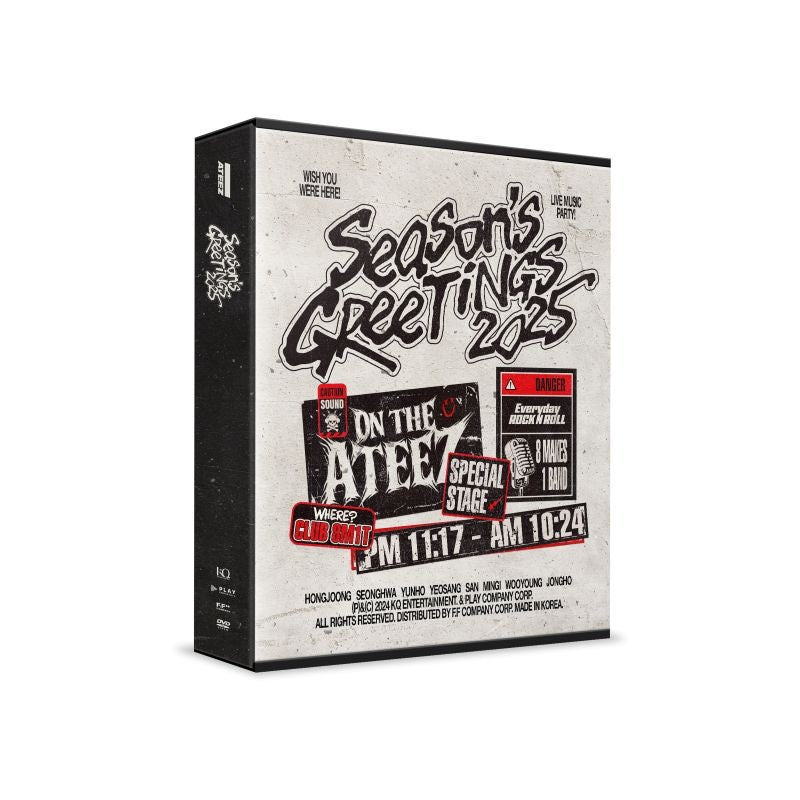 ATEEZ 2025 Season's Greetings + POB Unit Photocard KLOUD KPop Store