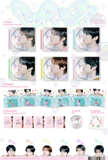NCT WISH - 2nd Mini-Album 'poppop' (Jewel Case Version)