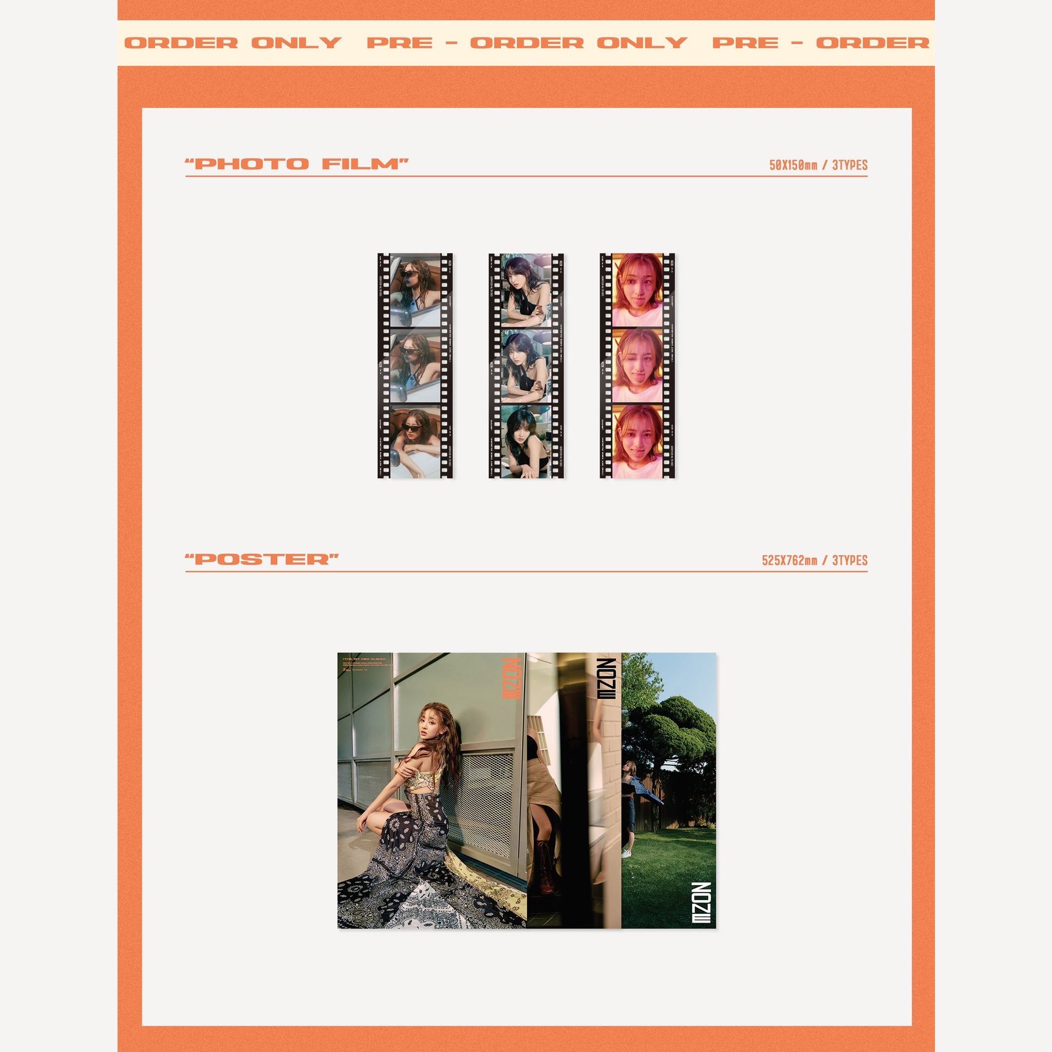 TWICE - JIHYO - 1st Mini-Album 'ZONE' + POB Photo Film Strip