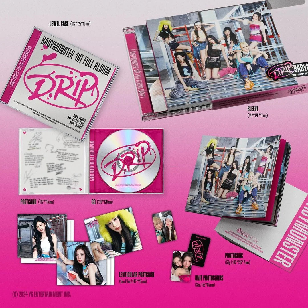 BABYMONSTER - 1st Full Album 'DRIP' (Jewel Case Version)