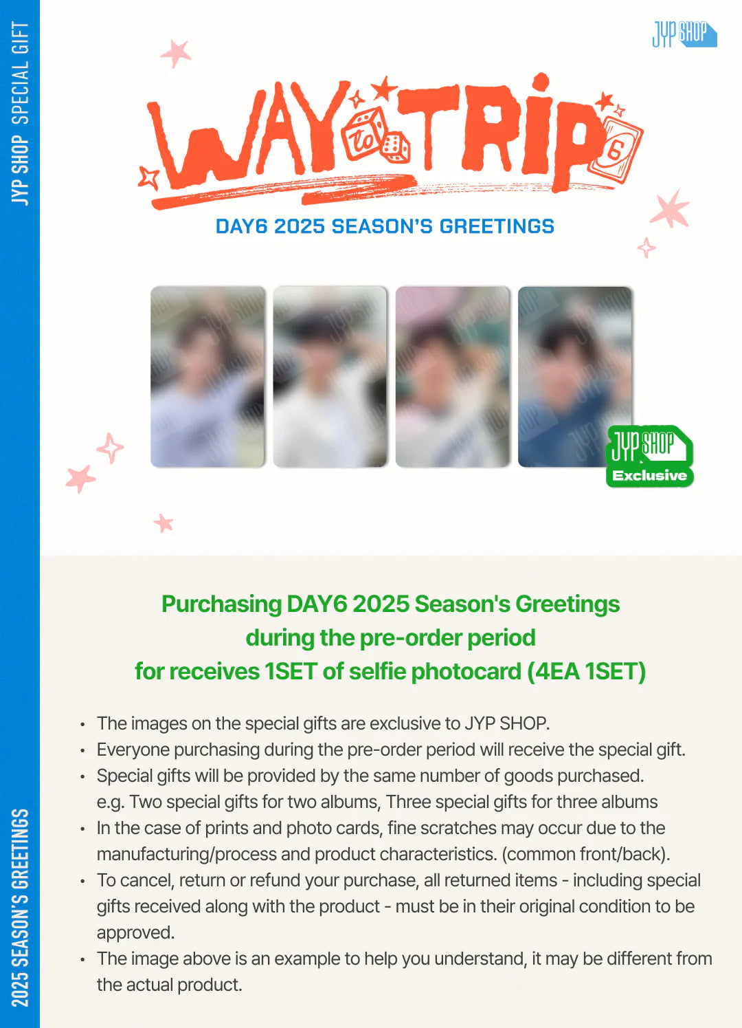 [PRE-ORDER] DAY6 - 2025 Season's Greetings 'Way to Trip' + JYP Shop POB