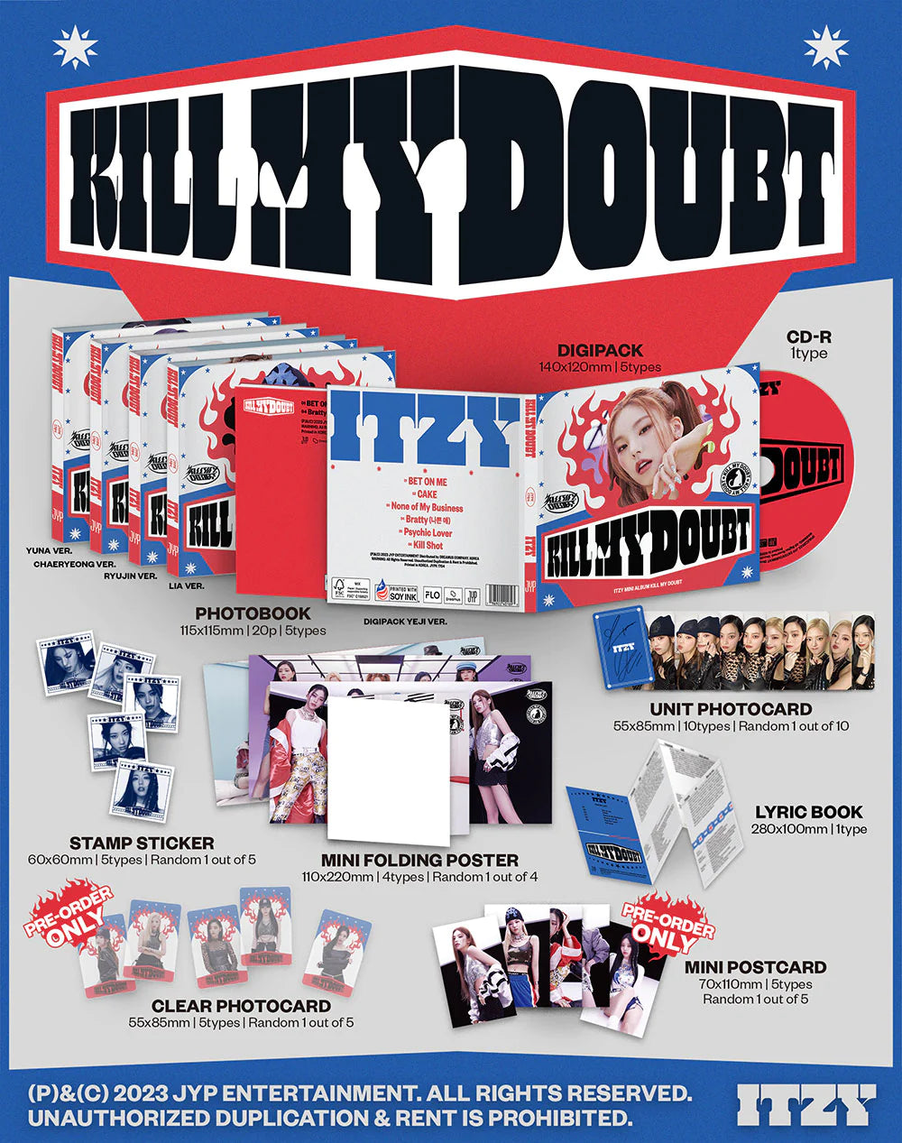 ITZY 있지 - 7th Mini-Album 'KILL MY DOUBT' (Digipack Version)