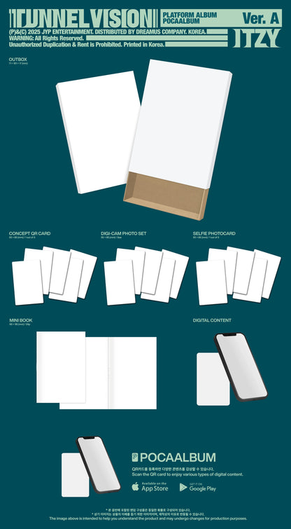 [PRE-ORDER] ITZY - 11th Mini Album 'TUNNEL VISION' (POCCALBUM Ver.) + Apple Music Photocard POB