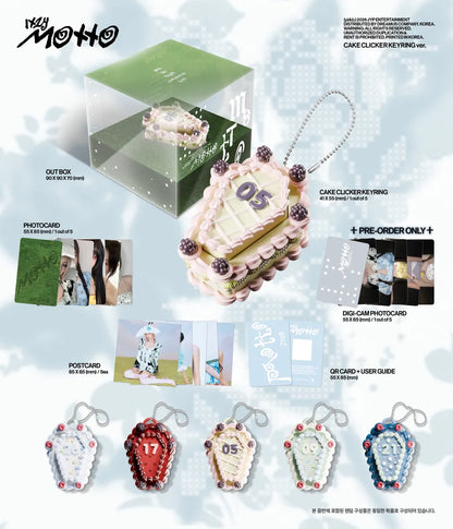 ITZY - 12th Mini Album 'Motto' (Cake Clicker Keyring ver.)