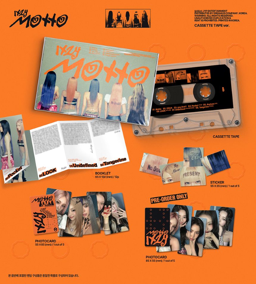 ITZY - 12th Mini Album 'Motto' (CASSETTE TAPE ver.)