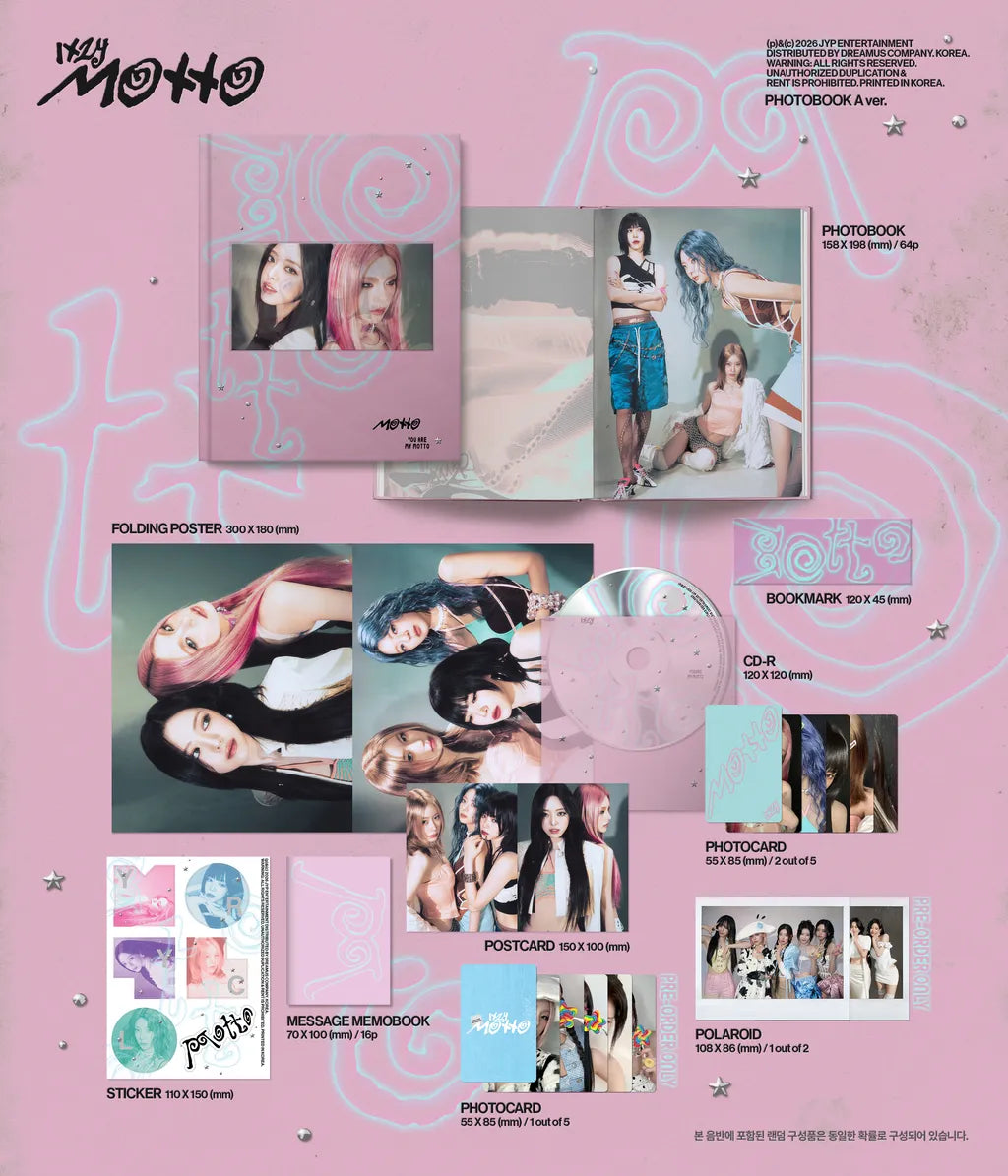 ITZY - 12th Mini Album 'Motto' (Photobook ver.) + MAKESTAR Photocard POB