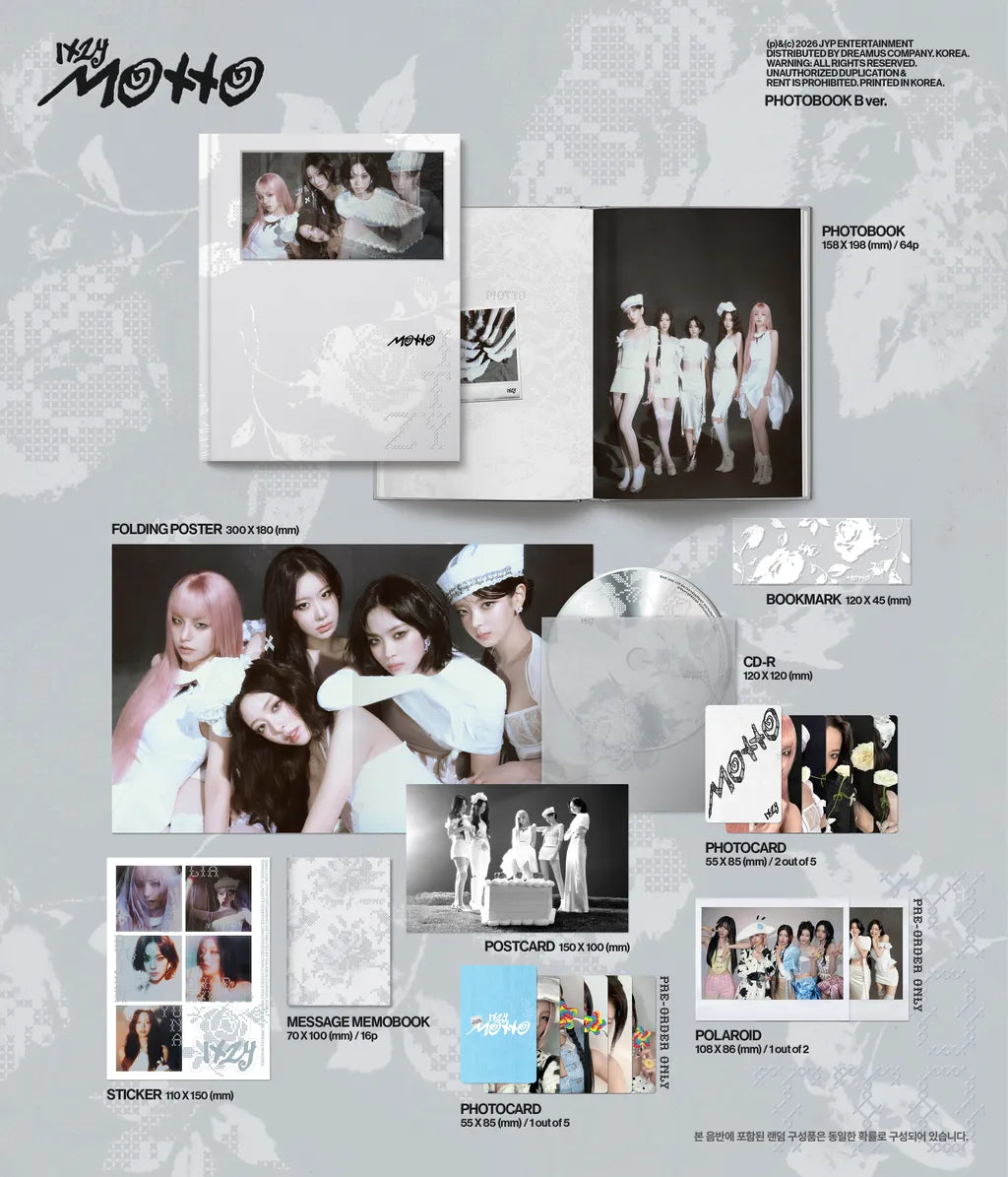 ITZY - 12th Mini Album 'Motto' (Photobook ver.) + MAKESTAR Photocard POB
