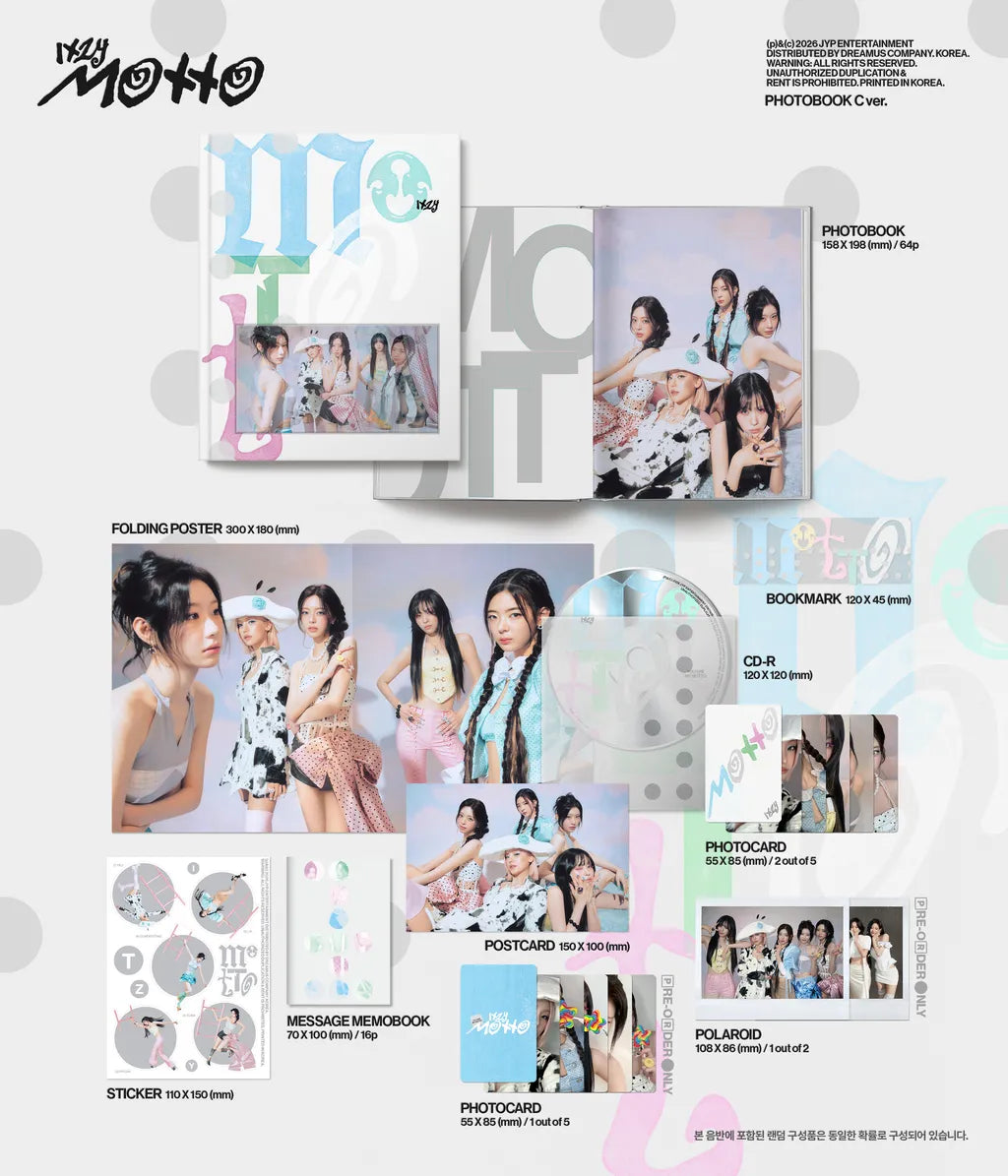 ITZY - 12th Mini Album 'Motto' (Photobook ver.) + MAKESTAR Photocard POB