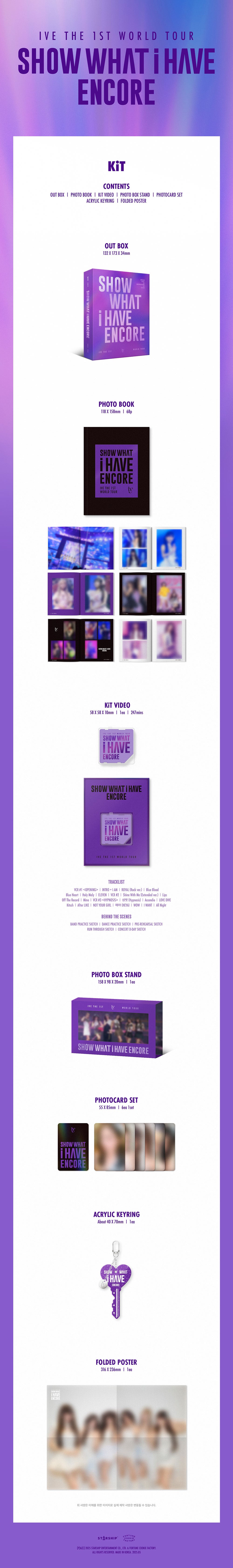 IVE  - THE 1ST WORLD TOUR 'SHOW WHAT I HAVE - ENCORE' (KiT VIDEO Version)