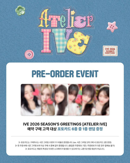 [PRE-ORDER] IVE - 2026 SEASON'S GREETINGS 'ATELIER IVE' + Selfie Photocard POB