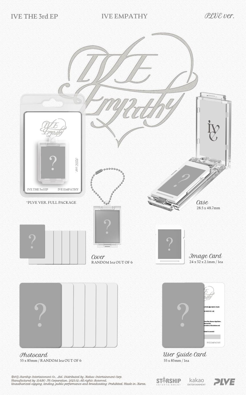 [PRE-ORDER] IVE - 3rd Mini-Album 'I'VE EMPATHY' (PLVE Version)