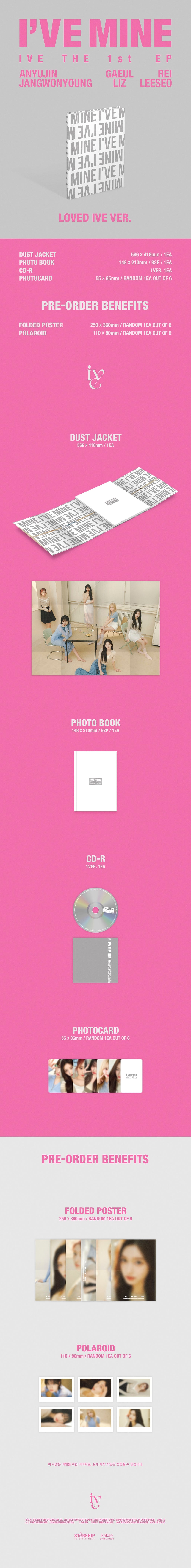 IVE - 1st Mini-Album 'I'VE MINE'