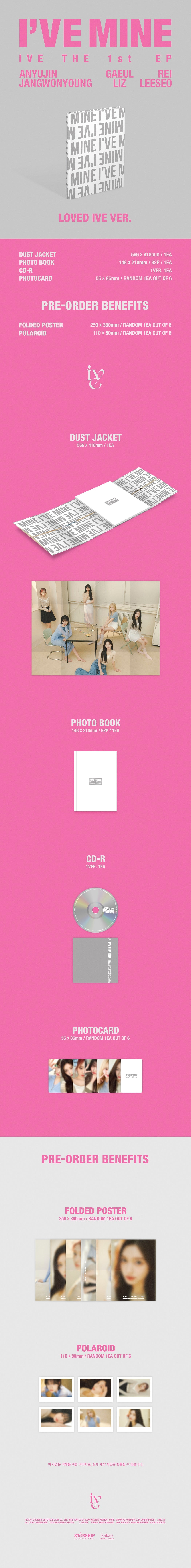 IVE - 1st Mini-Album 'I'VE MINE'