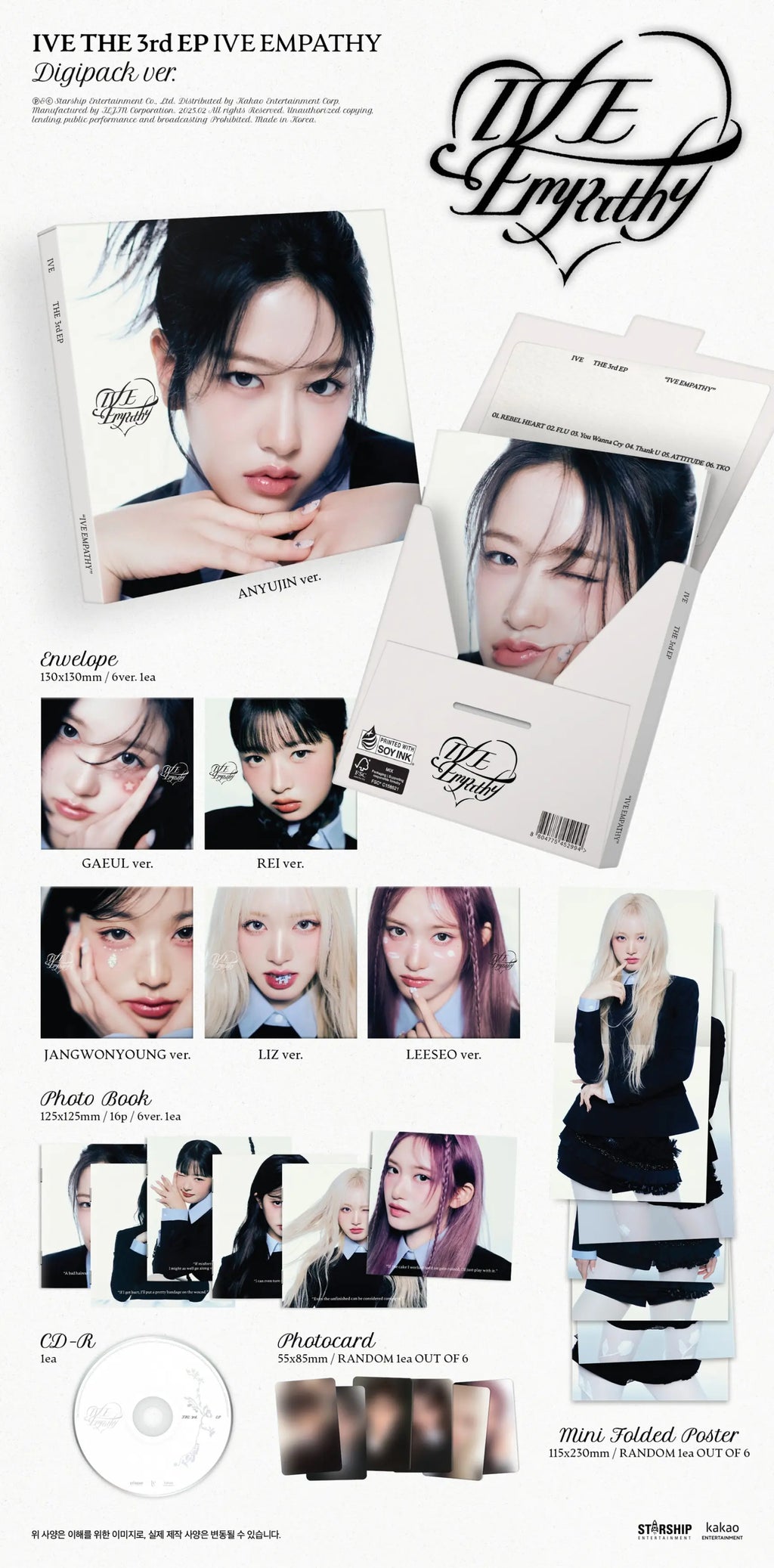 IVE - 3rd Mini-Album 'I'VE EMPATHY' (Digipack Version)