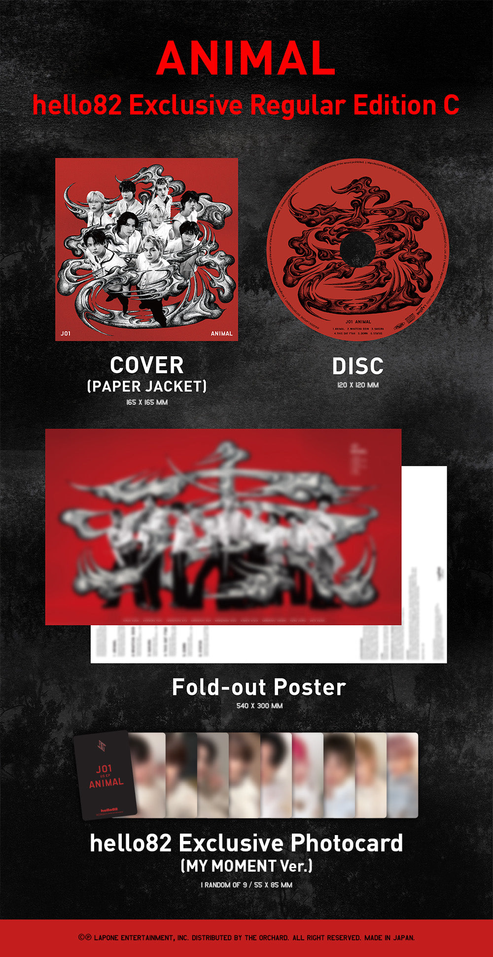 [PRE-ORDER] JO1 - 'ANIMAL' (Regular Edition C) (hello82 Exclusive)