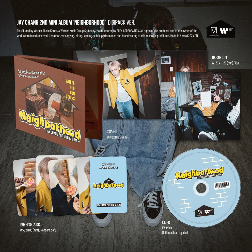 [FINAL SALE] Jay Chang - 2nd Mini Album 'Neighborhood' (Digipack Ver.)