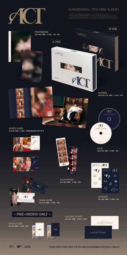 KANG DANIEL - 5th Mini-Album 'ACT' (Standard Version)