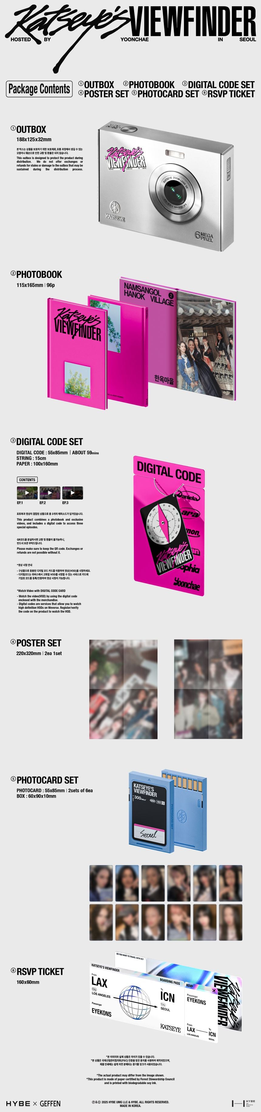 [PRE-ORDER] KATSEYE - 'KATESYE'S VIEWFINDER in Seoul' (Photobook)