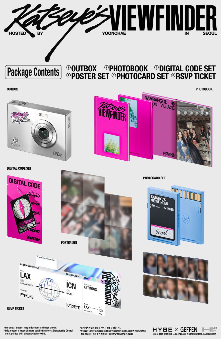 [PRE-ORDER] KATSEYE - 'KATESYE'S VIEWFINDER in Seoul' (Photobook)