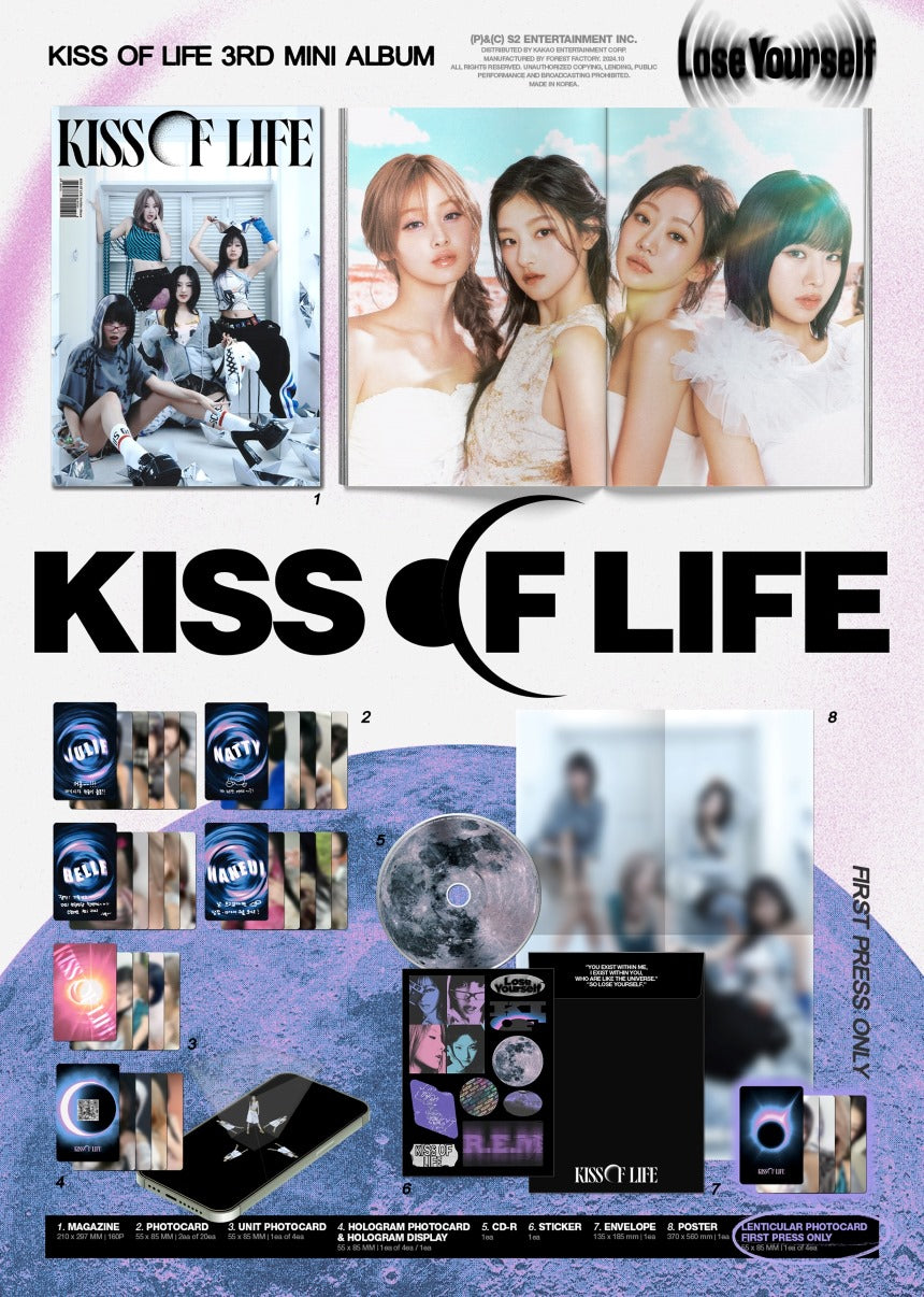 KISS OF LIFE - 3rd Mini-Album 'Lose Yourself' (Magazine Version)