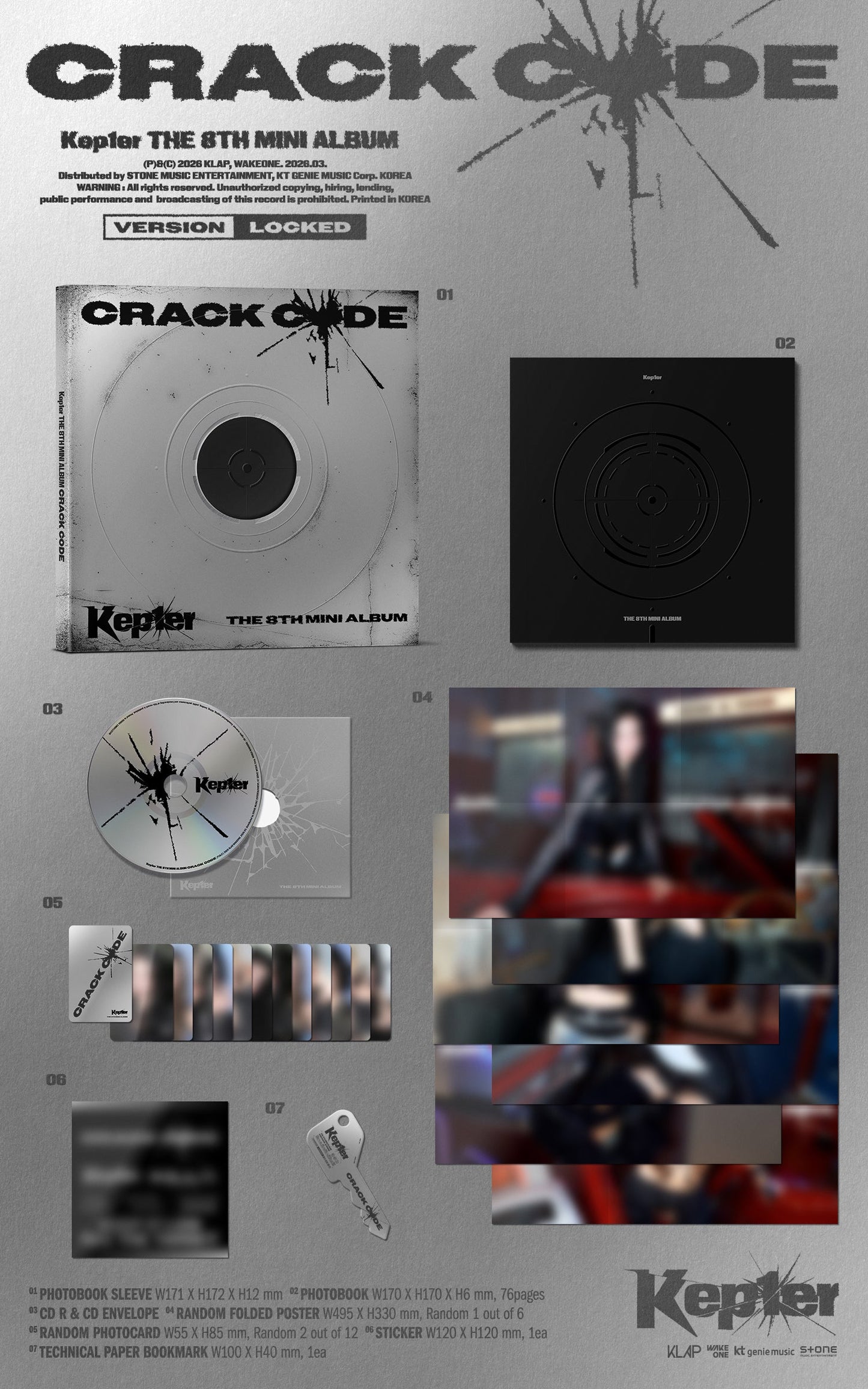 [PRE-ORDER] Kep1er - The 8th Mini Album 'CRACK CODE' (Photobook Ver.)