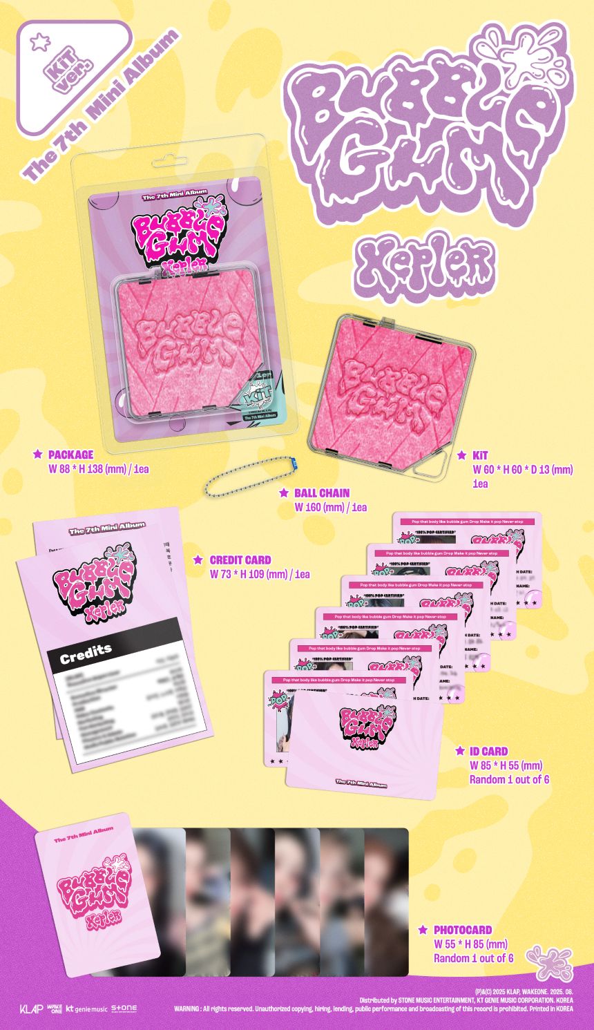 [FINAL SALE] Kep1er - 7th Mini Album 'BUBBLE GUM' (KiT version)
