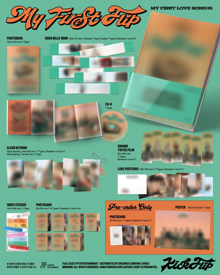 [PRE-ORDER] KickFlip- 3rd Mini Album 'My First Flip' (Standard ver.) + Apple Music Photocard POB