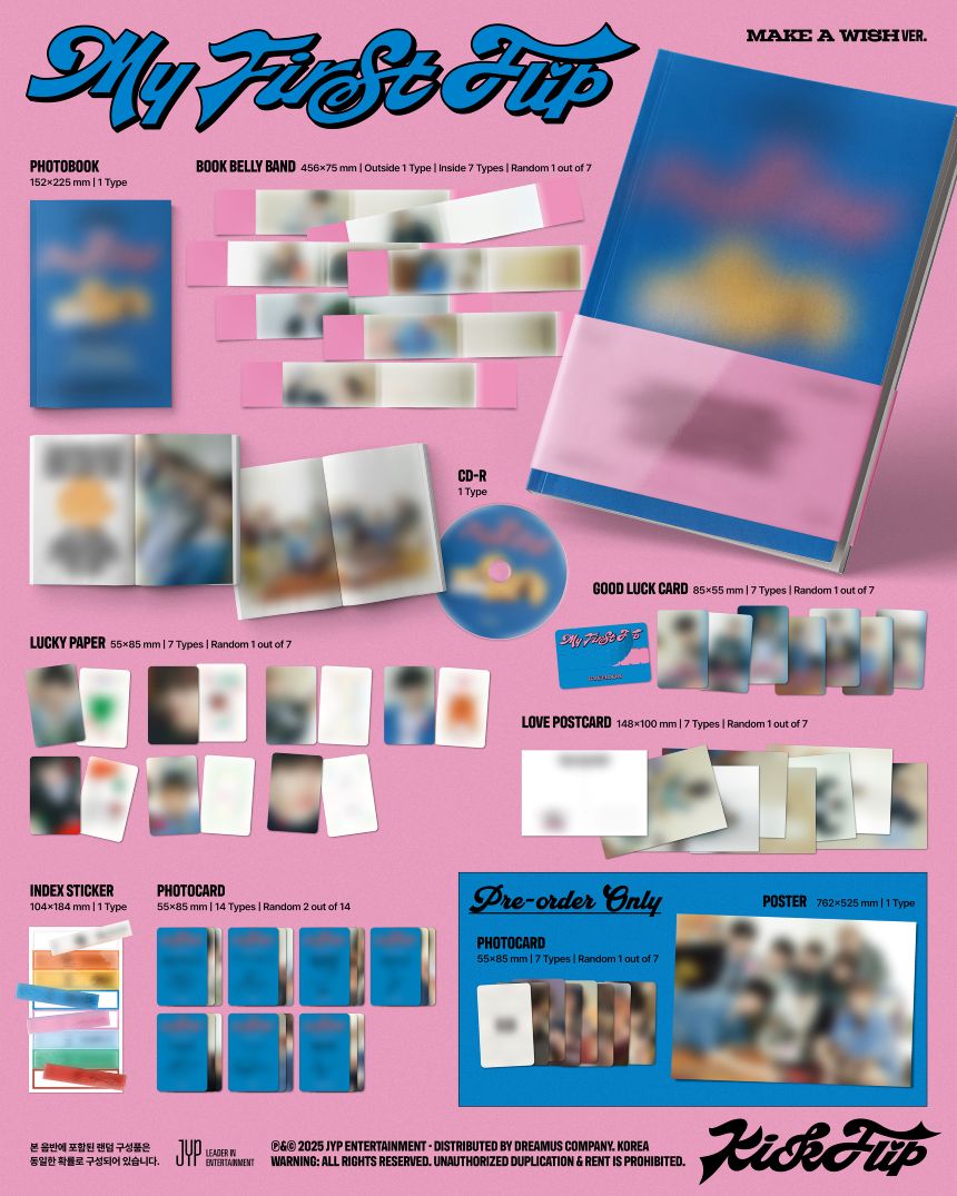 [PRE-ORDER] KickFlip- 3rd Mini Album 'My First Flip' (Standard ver.) + Apple Music Photocard POB