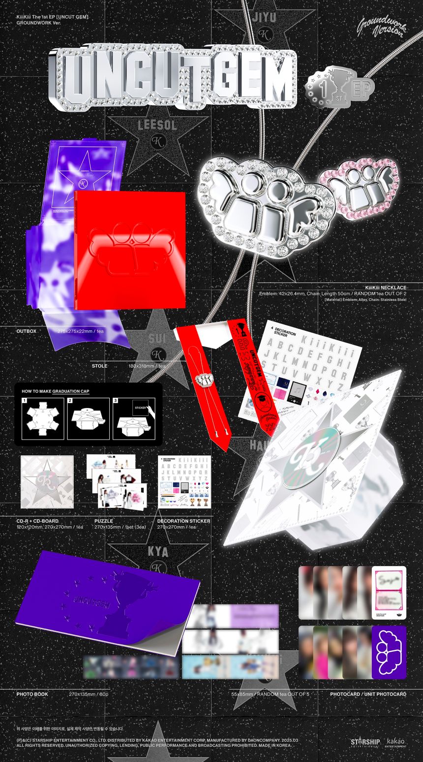 KiiKii - The 1st EP Album 'UNCUT GEM' (GROUNDWORK Version