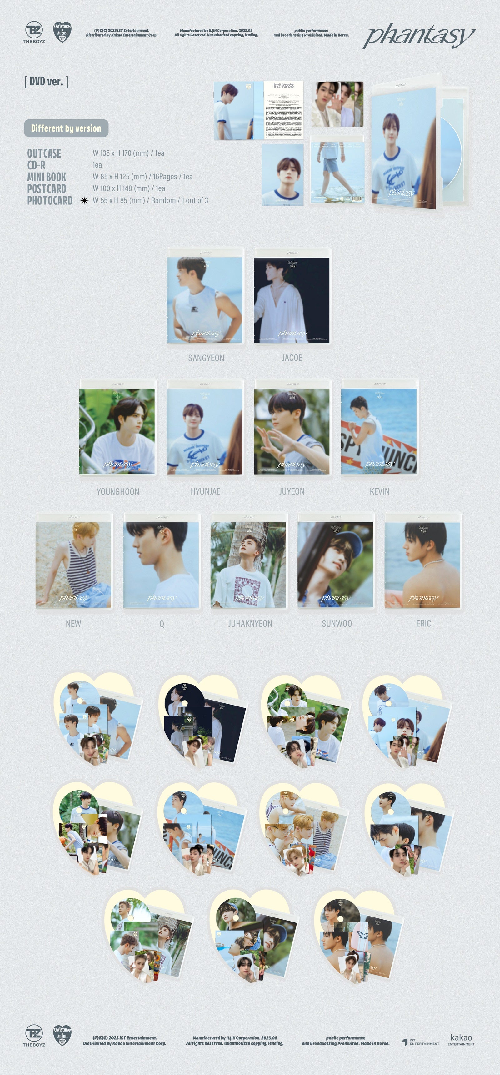 THE BOYZ - 2nd Album 'PHANTASY Part. 1 Christmas in August' (DVD Version)