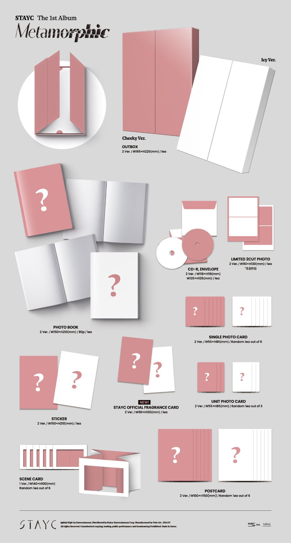 STAYC - 1st Album 'Metamorphic' + Apple Music POB Photocard