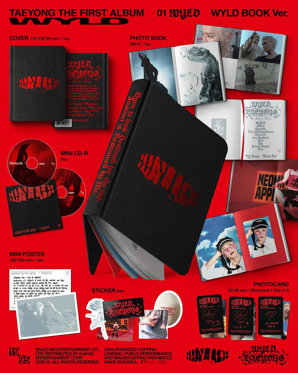 NCT - TAEYONG - 1st Full Album 'WYLD' (WYLD BOOK Ver.)