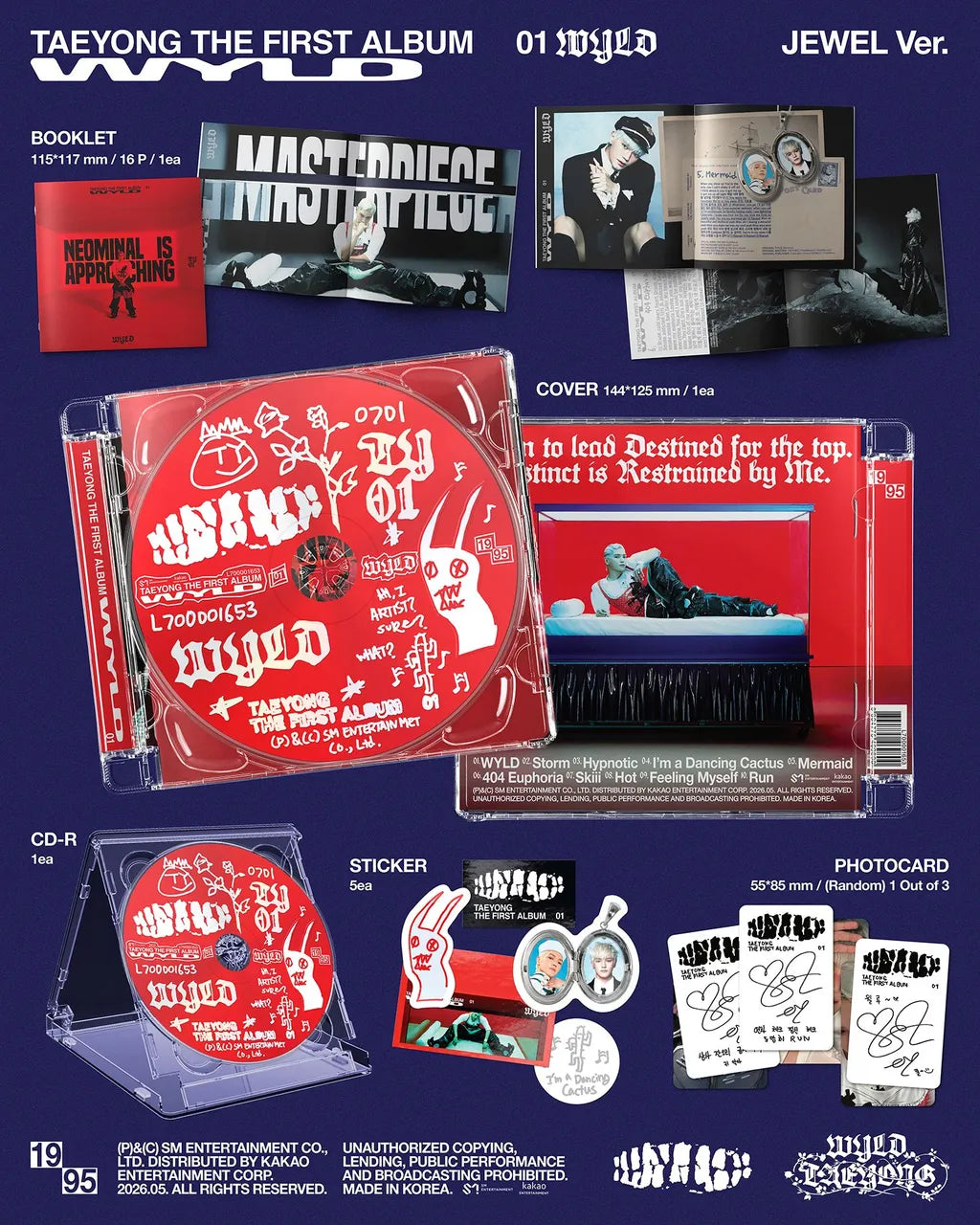 NCT - TAEYONG - 1st Full Album 'WYLD' (Jewel Case Ver.)