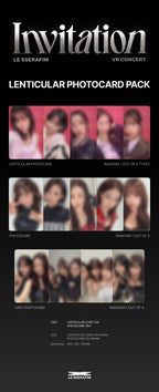 LE SSERAFIM - VR CONCERT MERCH - LENTICULAR PHOTOCARD PACK