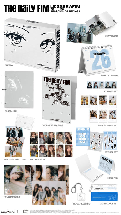 [PRE-ORDER] LE SSERAFIM - 2026 SEASON'S GREETINGS 'THE DAILY FIM'