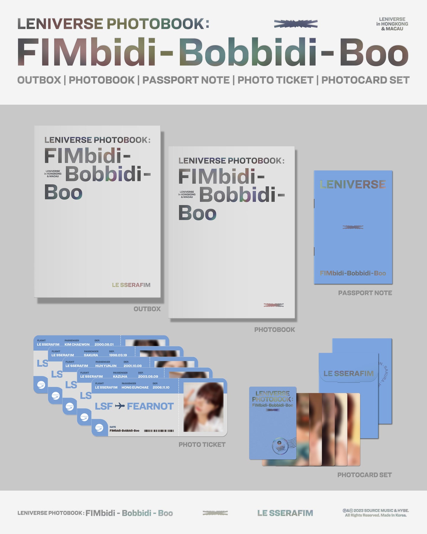 LE SSERAFIM - LENIVERSE PHOTOBOOK 'FIMbidi-Bobbidi-Boo'