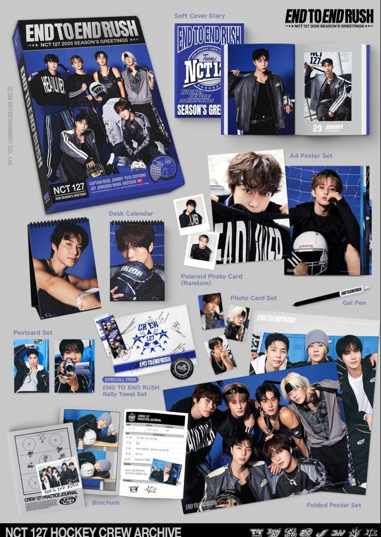 [PRE-ORDER] NCT 127 - 2026 SEASON'S GREETINGS 'END TO END RUSH' + Photocard Set POB