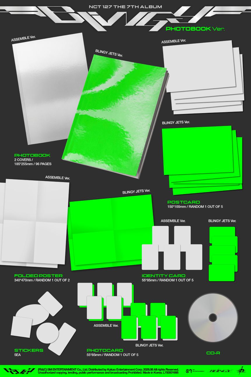[PRE-ORDER] NCT 127 - 7th Album 'BLINGY' (Photobook ver.)