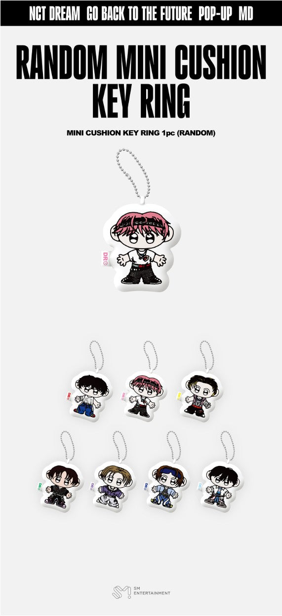 [PRE-ORDER] NCT DREAM - 2025 NCT DREAM POP-UP 'TIME RIDERS' MD - Random Mini Cushion Key Ring