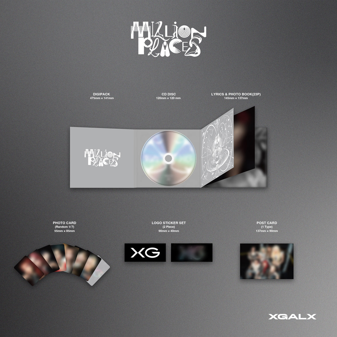 XG - 'MILLION PLACES' + Trading Card POB